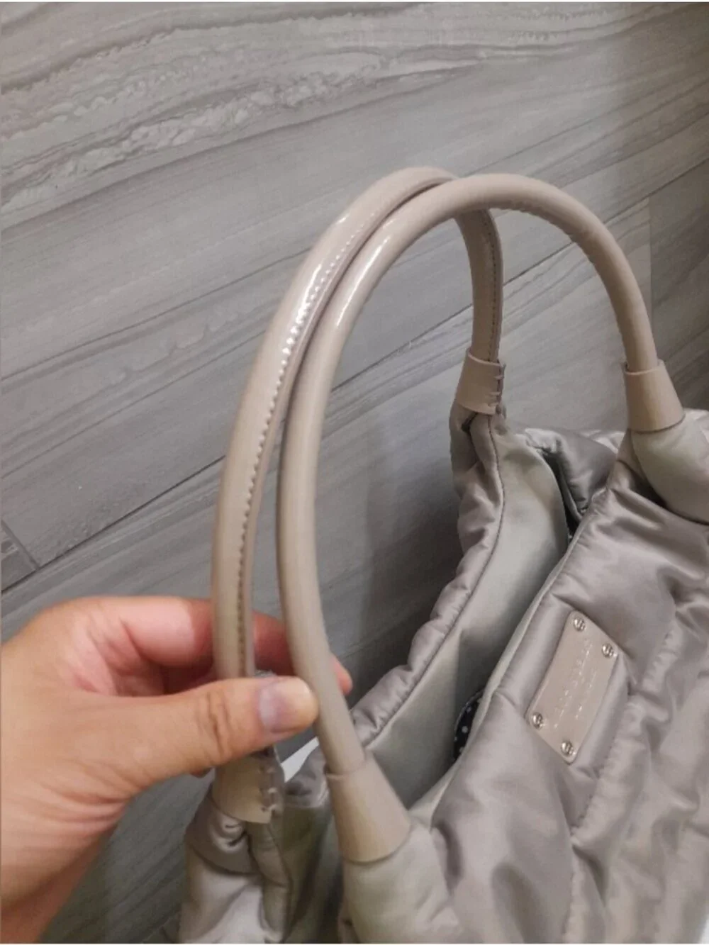Kate Spade Puffer Nylon Puffer Satchel Shoulder Tote Bag